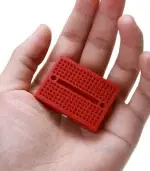 170 Tie Pin Points Mini Solderless Self-Adhesive Breadboard (Red) - Image 3