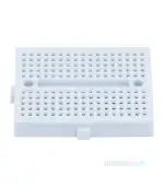 170 Tie Pin Points Mini Solderless Self-Adhesive Breadboard (White) - Image 3