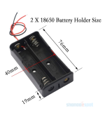 18650 Battery In-Series 2S Lithium Cell Holder - Image 3