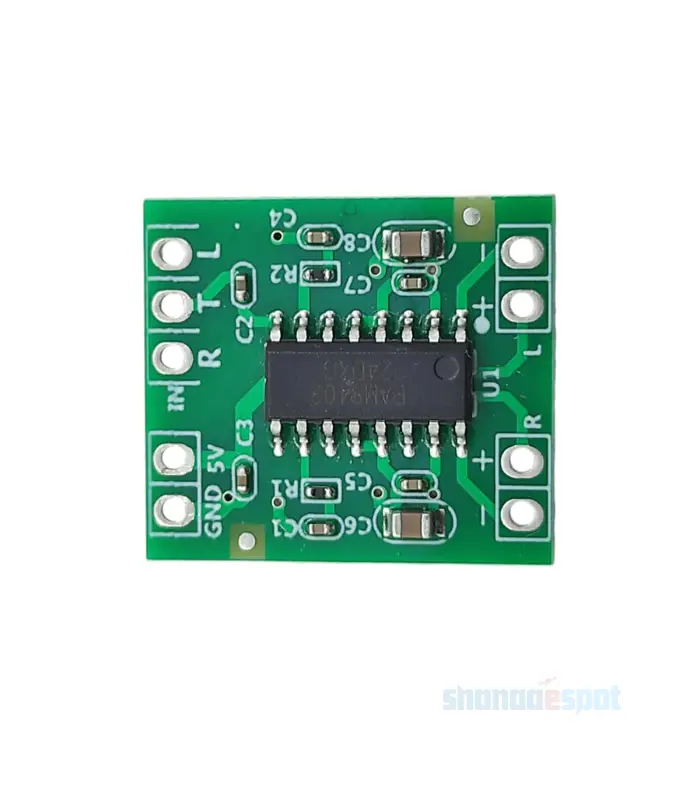 PAM8403 Super Mini Digital Amplifier Board (1) Shanaa eSpot - PAM8403-Super-Mini-Digital-Amplifier-Board