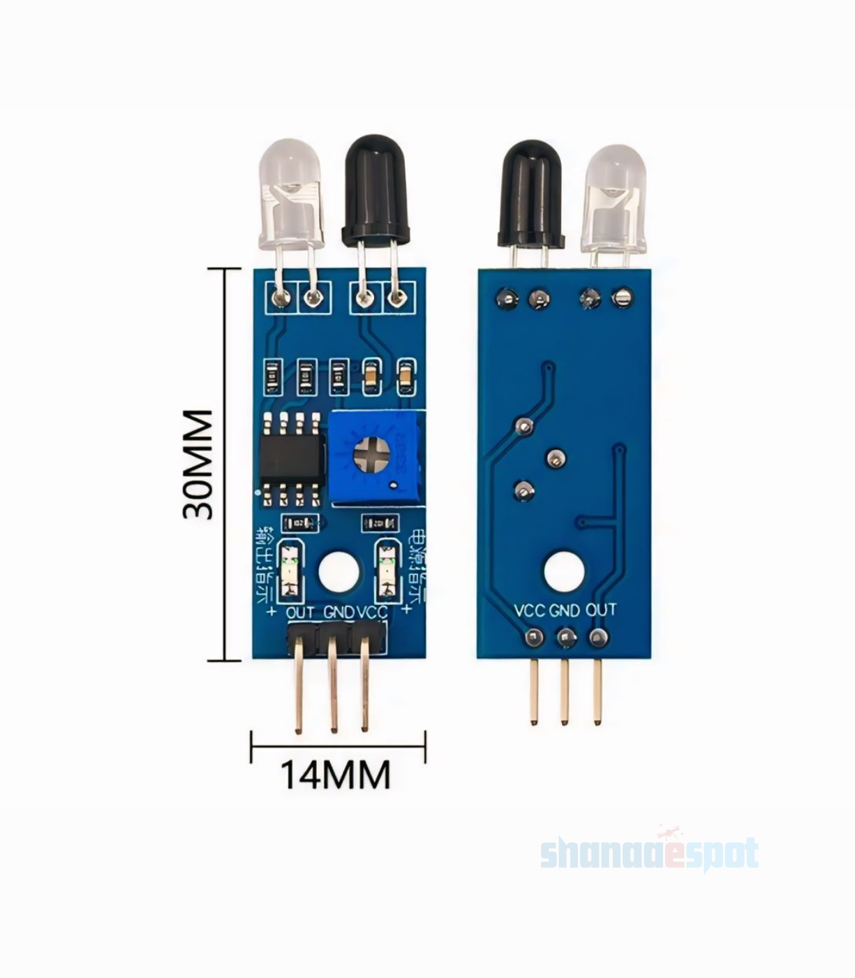 Shanaa eSpot - Infrared Obstacle Avoidance IR Sensor Module