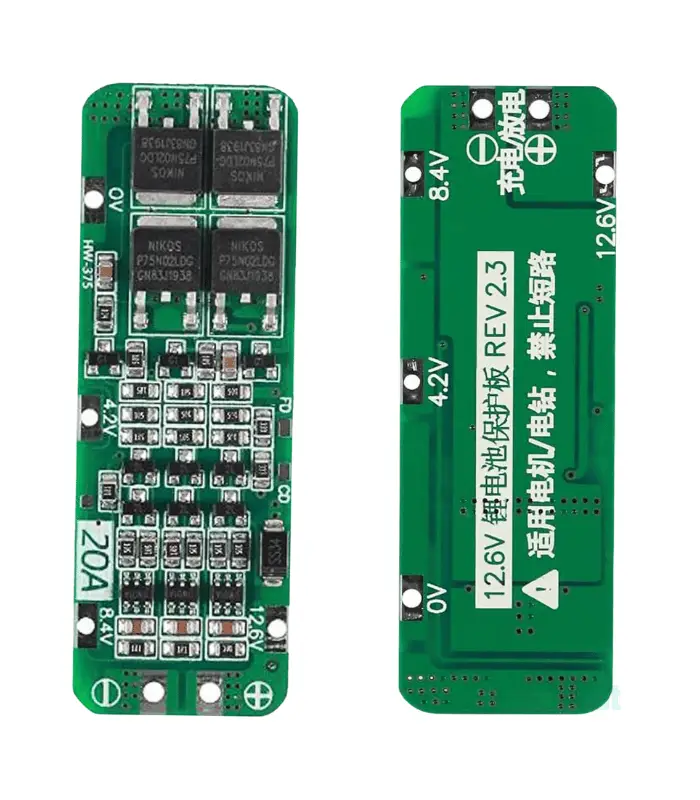 18650 3S 20A 12.6V Lithium BMS Battery Protection Board for Li-ion Battery