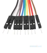 Female to Female Jumper Wires 20cm for Breadboard (Pack of 10)