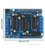 L293D motor driver shield dual H-bridge board