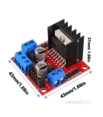 L298N motor driver module dual H-bridge board