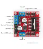 L298N motor driver module dual H-bridge board
